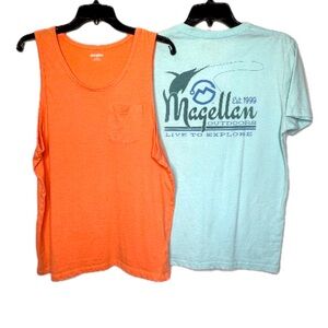 4/$15💥 2 Pc Old Navy Soft-Washed Tee & Magellan Tee Sz M Bin D